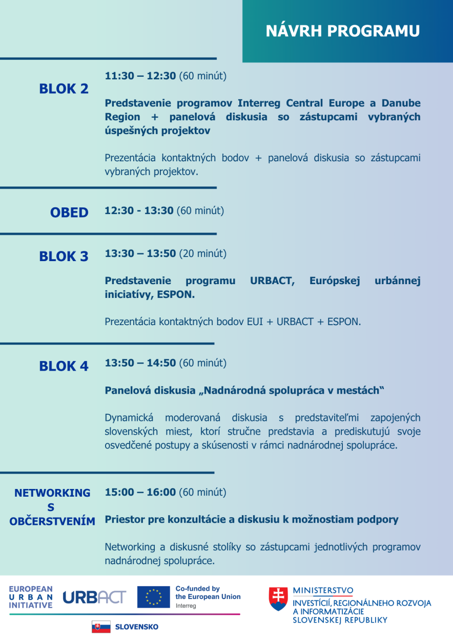 Predbežný program 3