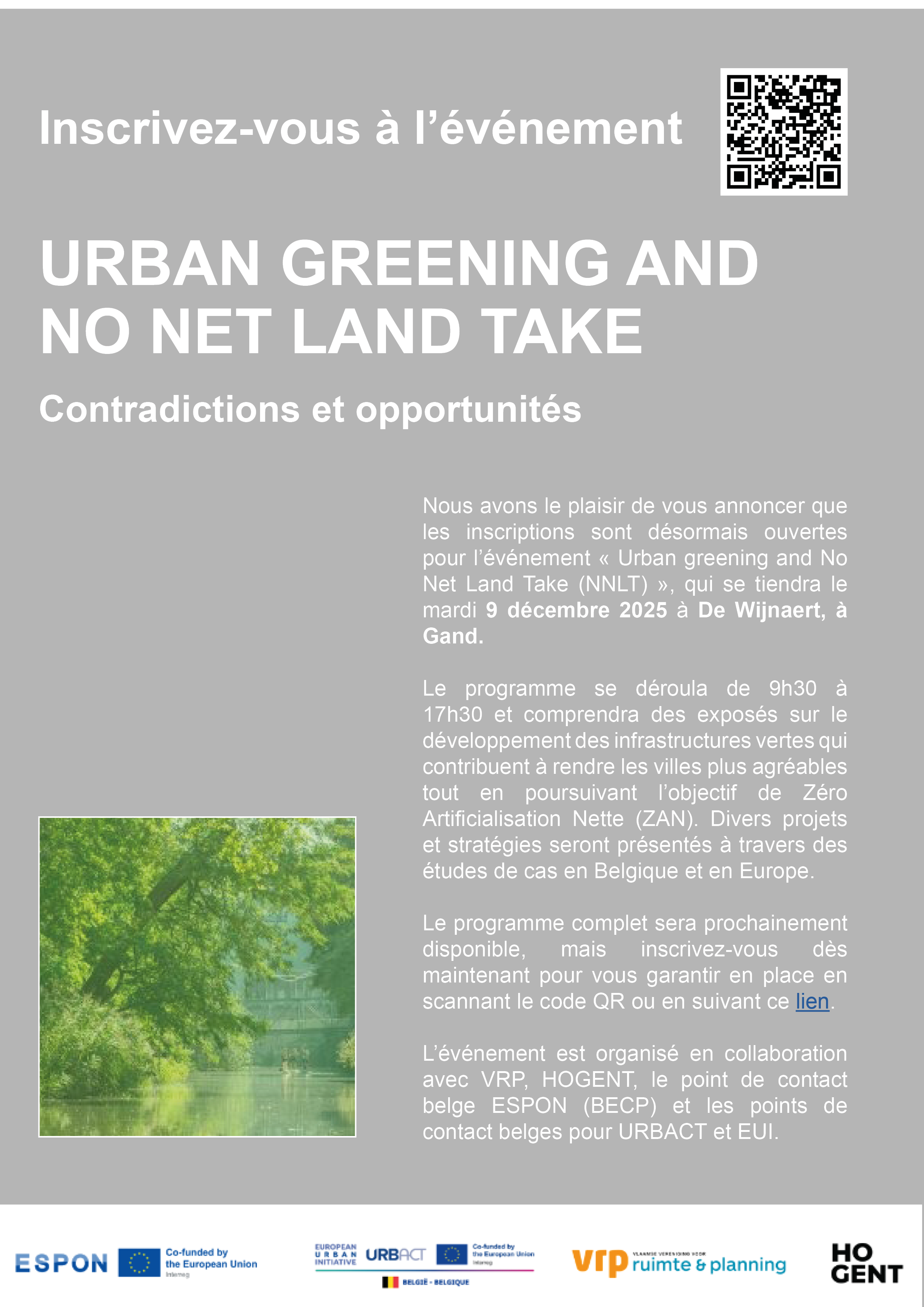 Urban Greening and NNLT - Invitation FR