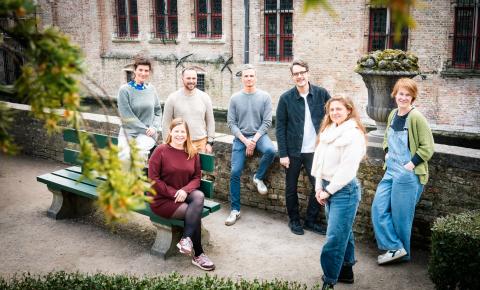 The Blue4Green team of the city of Bruges with Johannes Riegler