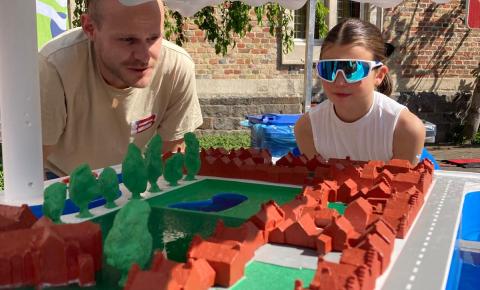 Blue4Green maquette of watermanagement in Bruges