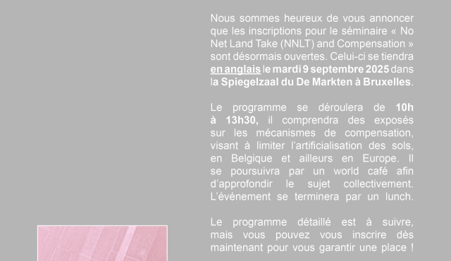NNLT & Compensation | 9 septembre | Bruxelles 