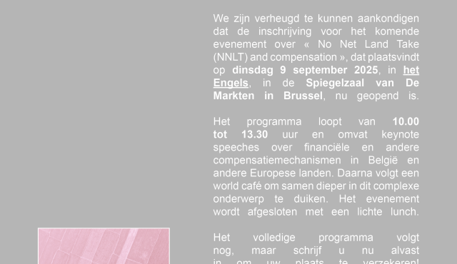 NNLT & Compensation | 9 september | Brussel 
