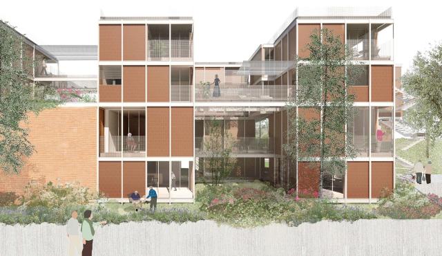 image of the new building