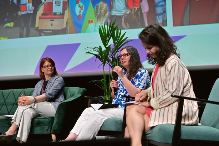 Speakers on a panel