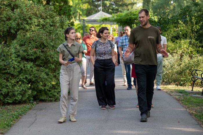 On the second day in the Botanical Garden