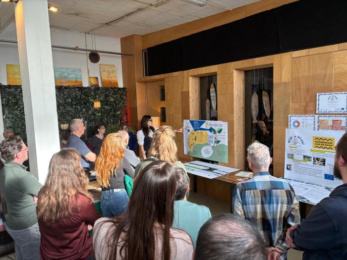 poster presentation by delivery partner about their role in the Greening without Borders Project