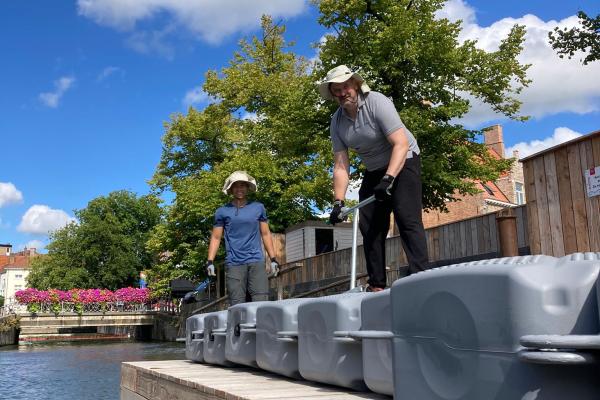 Creating the testplatform for the waterpurificationsystem in Bruges at the Coupure swimming zone 2025