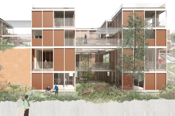image of the new building