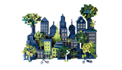 Stadt aus Lego