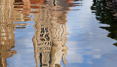 Jan Dhondt Waterspiegeling Brugge waterreflection Bruges